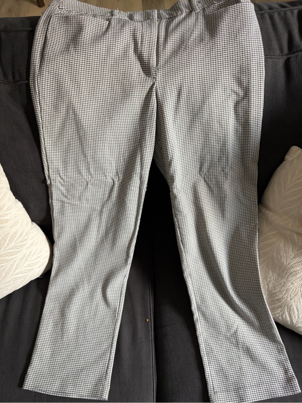 Maurices Black & White Micro-Check Skinny Pants